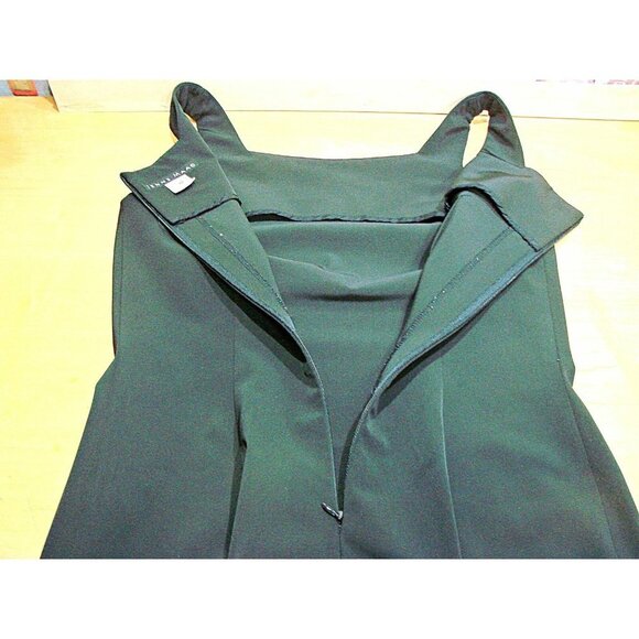 Vintage Jenne Maag Sleeveless Square Neck Sheath Career Midi Dress Black Size M - Picture 10 of 12